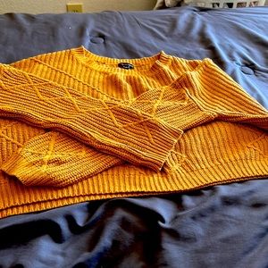 Gold half sweater